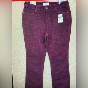 Purple corduroy pants